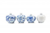 SEVEN CHINESE BLUE & WHITE POR