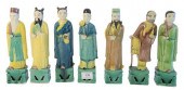SEVEN CHINESE FIGURAL PORCELAI
