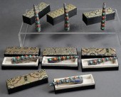 SEVEN CHINESE FILIGREE SILVER