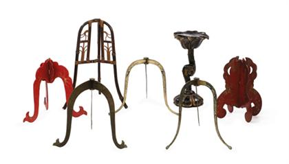 Seven Chinese hat stands  qing