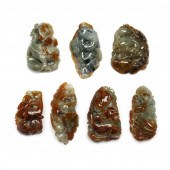 SEVEN CHINESE JADE CARVINGS  E