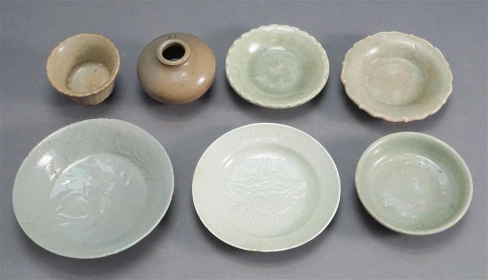 SEVEN CHINESE LONGQUANG CELADON