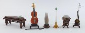 SEVEN CHINESE MINIATURE CARVED
