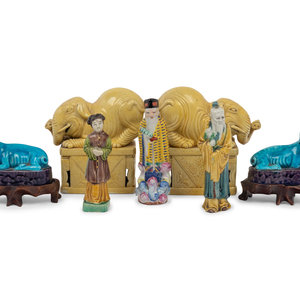 Seven Chinese Porcelain Figures