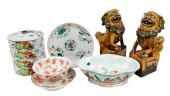 SEVEN CHINESE PORCELAIN TABLE