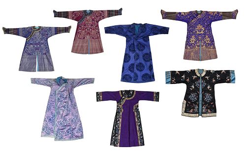 SEVEN CHINESE ROBESearly 20th