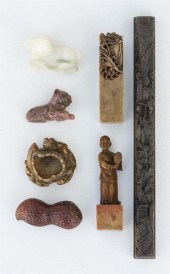 SEVEN CHINESE STONE ODDMENTSSE