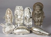 SEVEN CHOCOLATE MOLDS, CA. 190