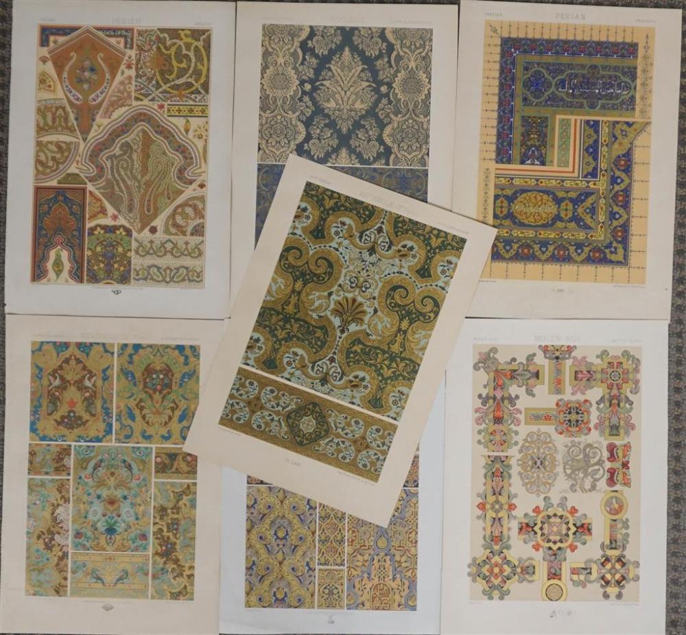 SEVEN CHROMOLITHOGRAPHS FROM