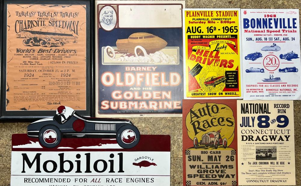 SEVEN COLORFUL GARAGE ART REPRO
