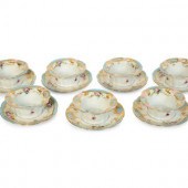 Seven Continental Porcelain Ra