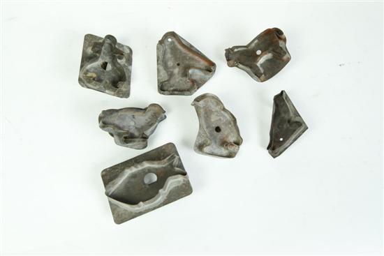 SEVEN COOKIE CUTTERS.  American 
