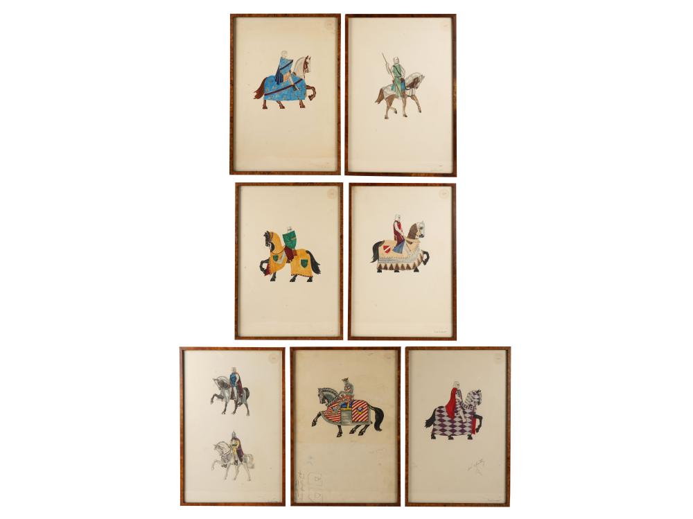 SEVEN COSTUME DESIGNS CECIL B.