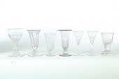SEVEN CUT GLASS BAR AND WINE G