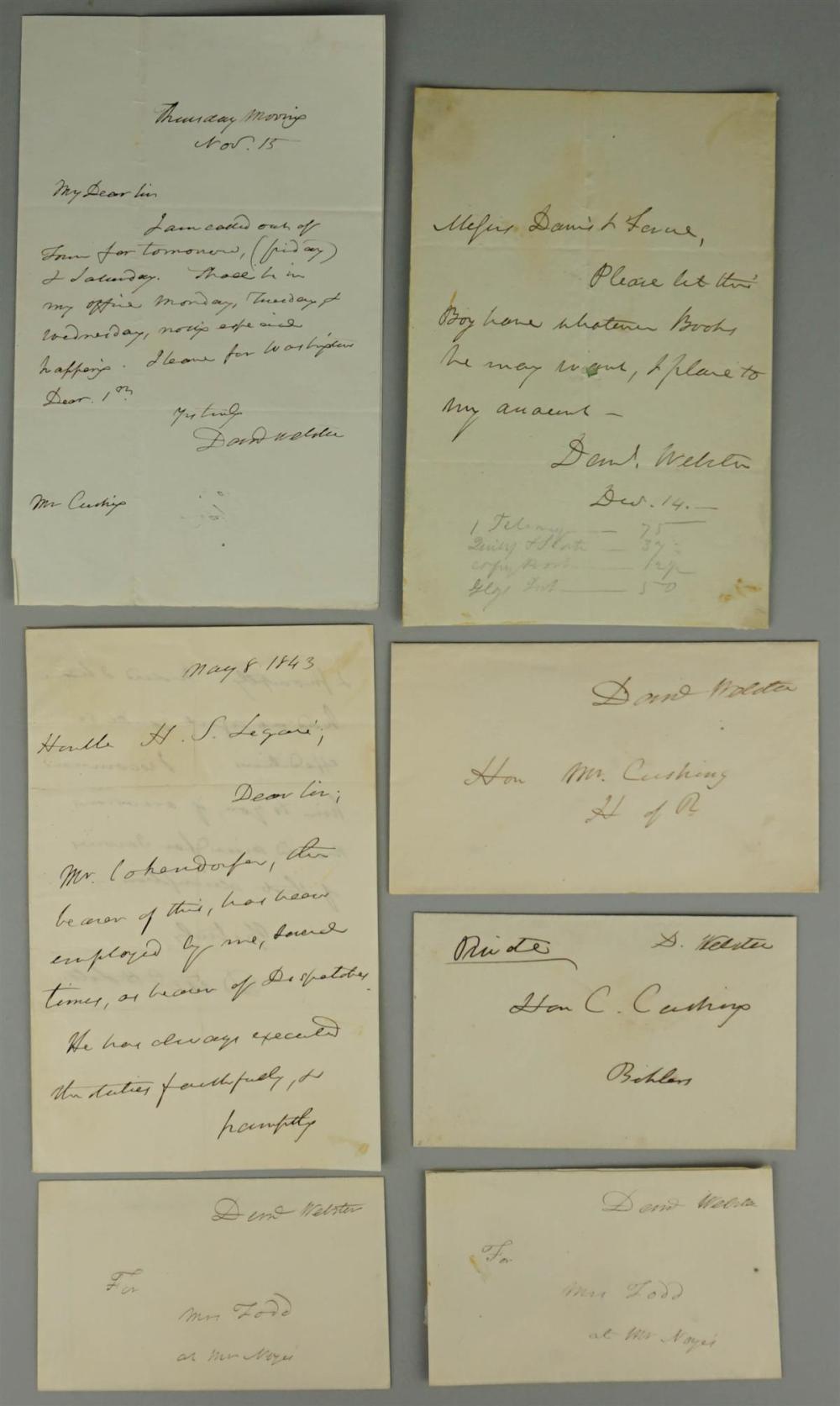SEVEN DANIEL WEBSTER ALS'S, FOUR