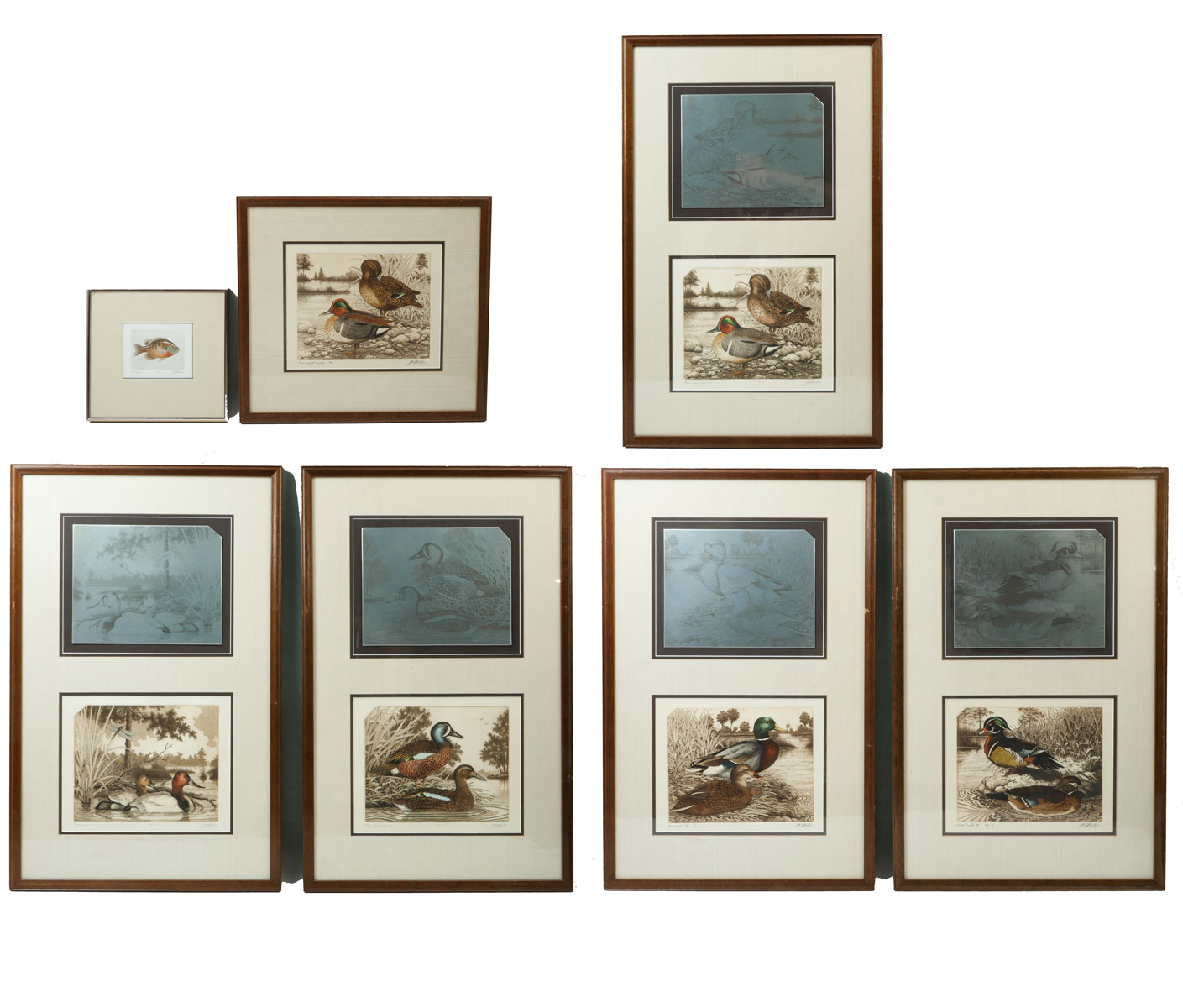 SEVEN DAVID HUNTER ETCHINGS: 1)