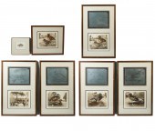 SEVEN DAVID HUNTER ETCHINGS: 1