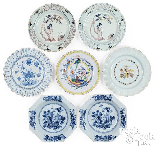 SEVEN DELFTWARE TABLEWARES, CA.