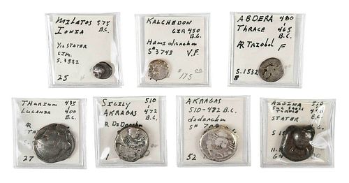 SEVEN EARLY ANCIENT COINS5th and
