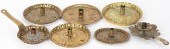 SEVEN EMBOSSED BRASS CHAMBERST