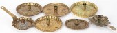 SEVEN EMBOSSED BRASS CHAMBERST
