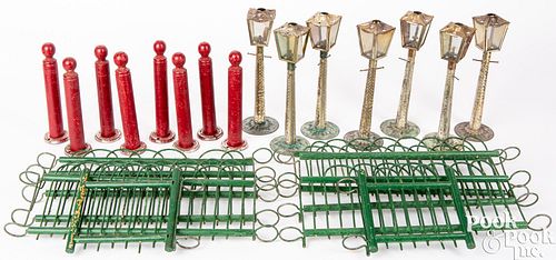 SEVEN EMBOSSED TIN TOY STREET
