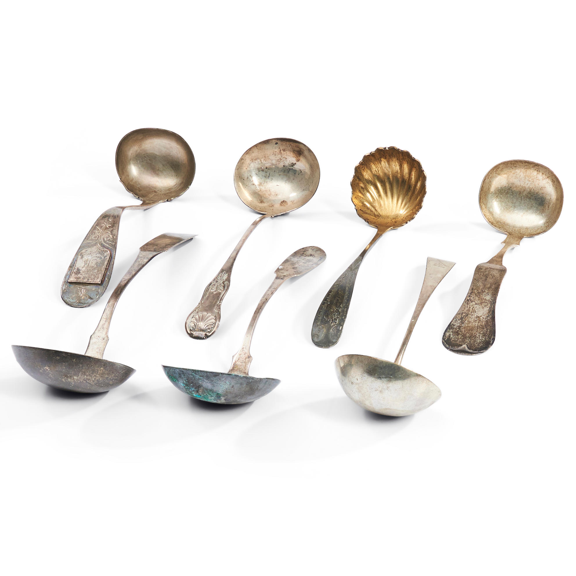 SEVEN ENGLISH AND AMERICAN SILVER