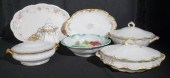 SEVEN EUROPEAN PORCELAIN TABLE