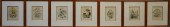 SEVEN FRAMED BOTANICAL COLOR L