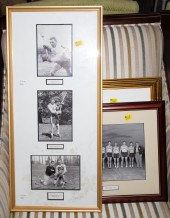 SEVEN FRAMED PHOTOGRAPHS FROM