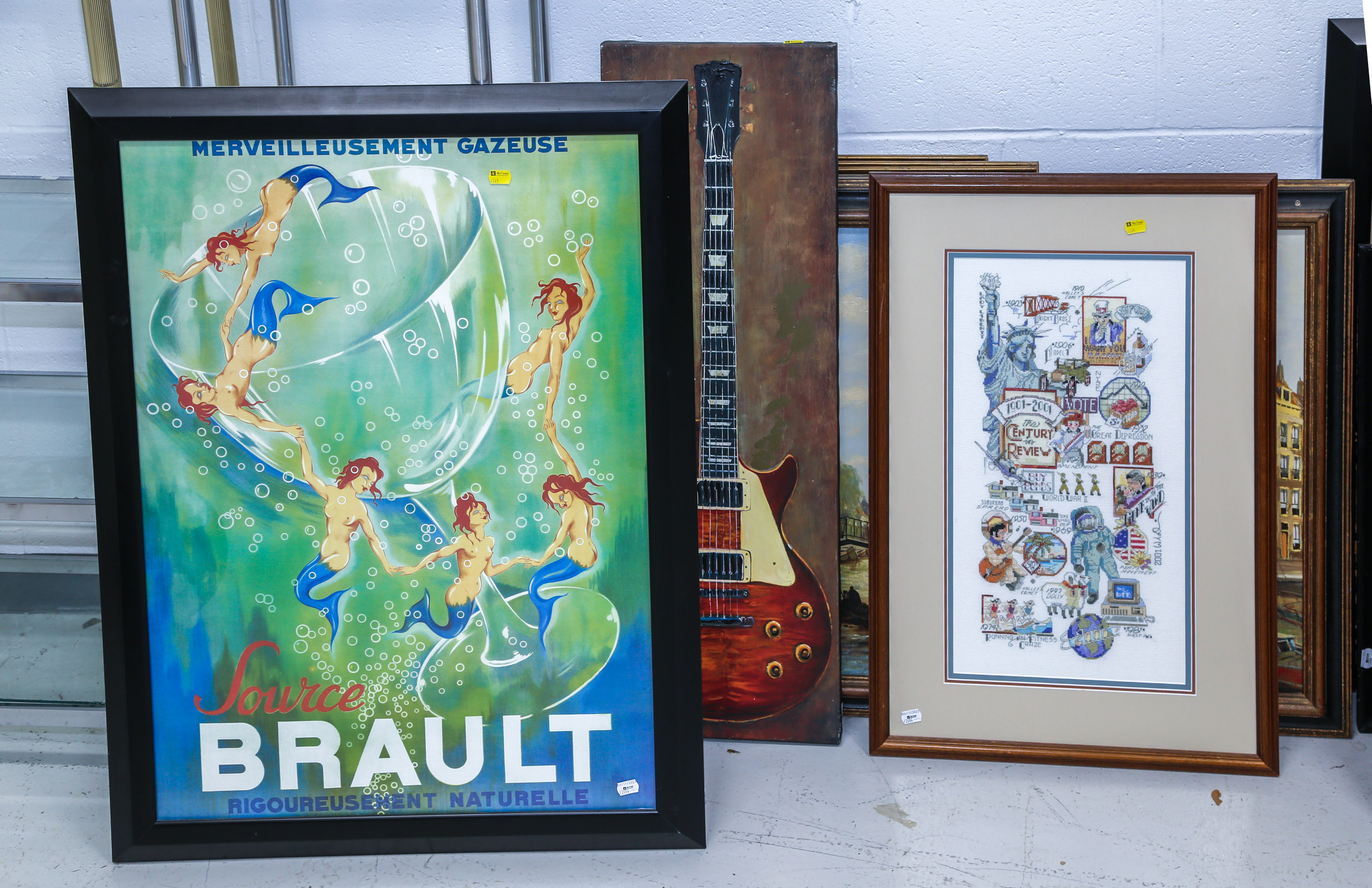 SEVEN FRAMED & UNFRAMED ARTWORKS