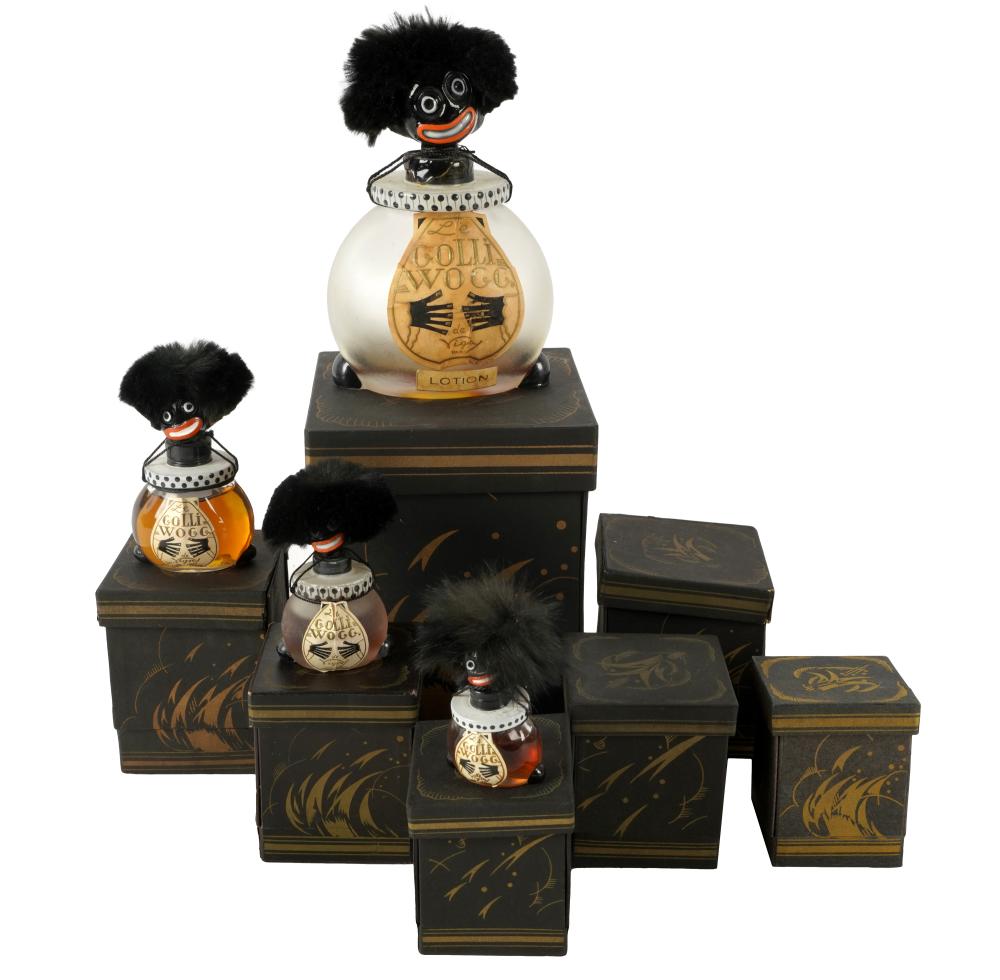 SEVEN FRENCH "GOLLIWOG" PERFUME