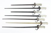 SEVEN FRENCH LEBEL BAYONETS AN