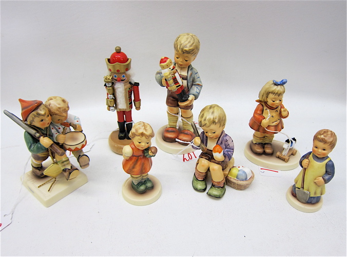 SEVEN GERMAN HUMMEL FIGURINES: