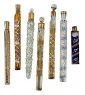 SEVEN GLASS AND PARTIAL GILT L