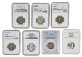 SEVEN GRADED QUARTERS1878-CC s