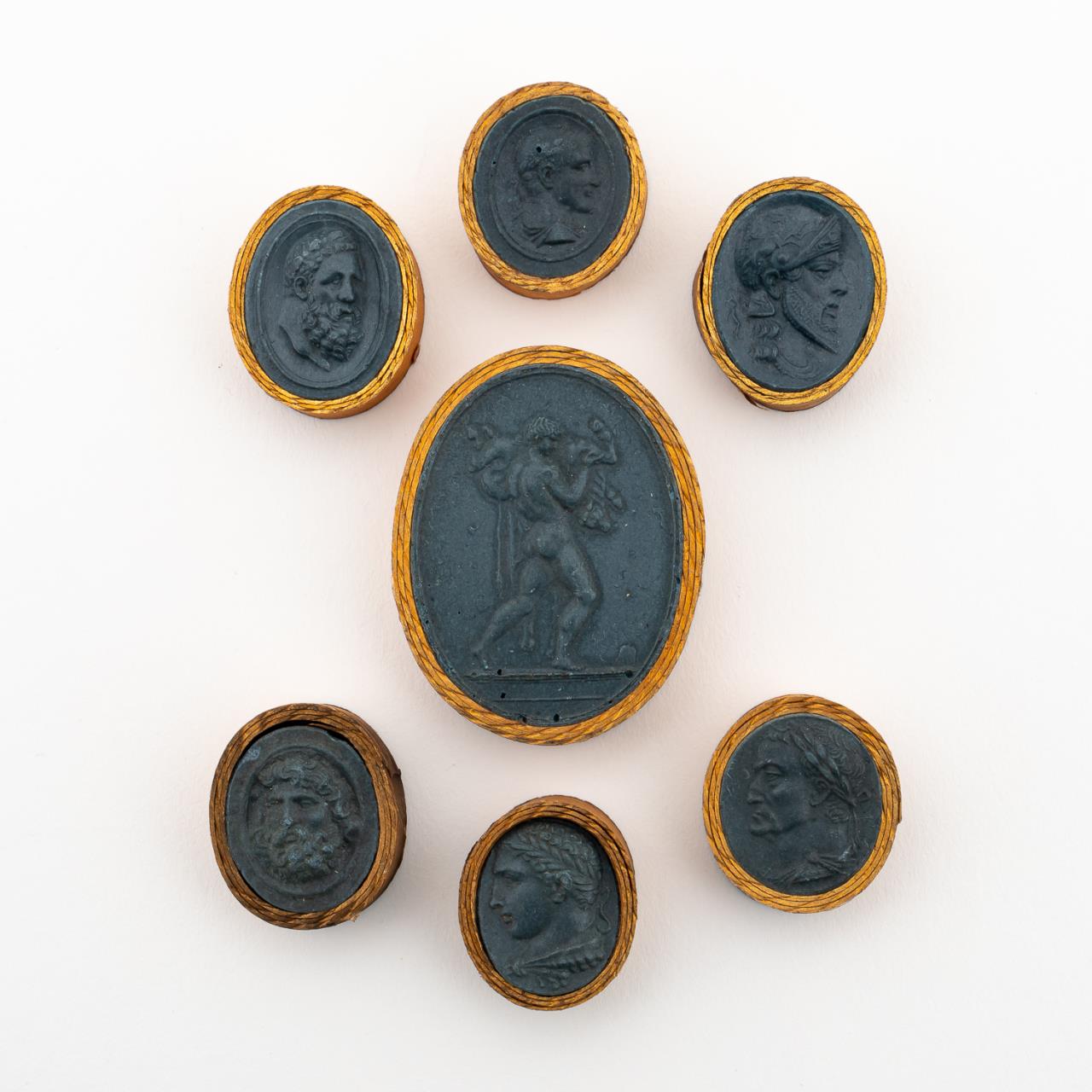 SEVEN GRAND TOUR INTAGLIO PLASTER