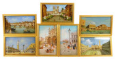 SEVEN HAND PAINTED SCENES OF I