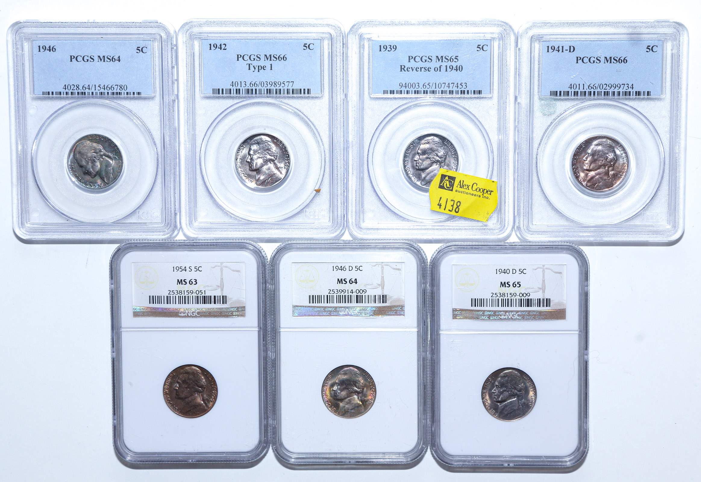 SEVEN HIGH GRADE JEFFERSON