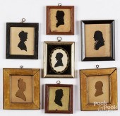 SEVEN HOLLOW-CUT SILHOUETTES,