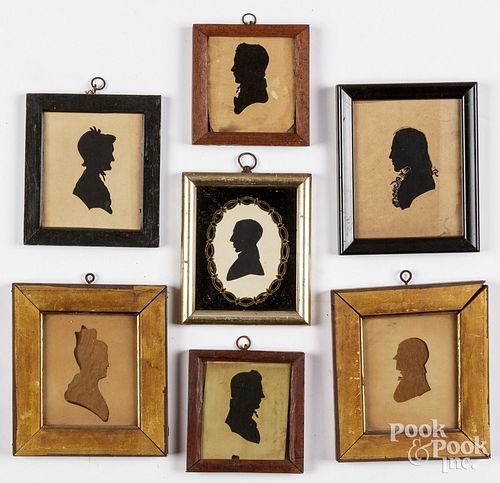 SEVEN HOLLOW-CUT SILHOUETTES,