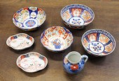 SEVEN IMARI PORCELAIN TABLEWAR