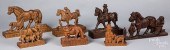 SEVEN JOHN B. HICKMAN CARVED H