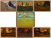 Seven John Ramm miniature pain