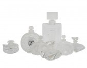 SEVEN LALIQUE PERFUME BOTTLESS