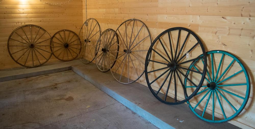 SEVEN LARGE ANTIQUE BUGGY