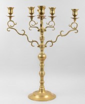 SEVEN-LIGHT BRASS CANDELABRA H