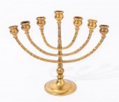 SEVEN LIGHT BRASS CANDELABRA S