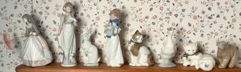Seven Lladro figurines,