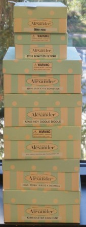 SEVEN MADAME ALEXANDER DOLLS I